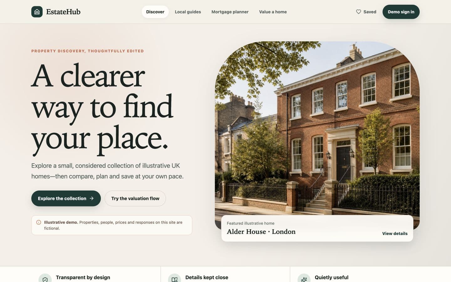 EstateHub project interface